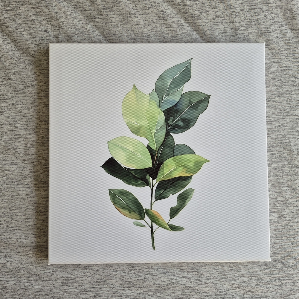 Watercolor Plant Canvas Wall Art